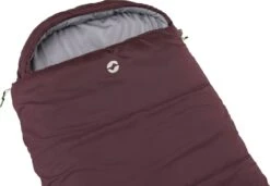 Outwell Campion Lux Slaapzak - Aubergine Rood -KampGear Winkel 1069 1900 5709388127891 campion lux aubergine feature photo11