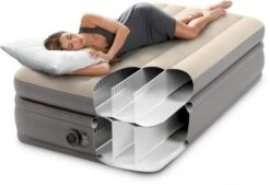 Intex Prime Comfort Luchtbed - Eenpersoons - Ingebouwde Elektrische Pomp -KampGear Winkel 1320 1900 64162 inuse 2023 300