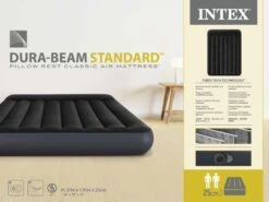 Intex Classic Luchtbed - Tweepersoons - Ingebouwde Elektrische Pomp -KampGear Winkel 1423 1900 64148nd pkg 2023 300