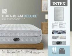 Intex Supreme Air Flow Luchtbed - Queensize - Ingebouwde Elektrische Pomp -KampGear Winkel 1482 1900 64490nd pkg 2023 300