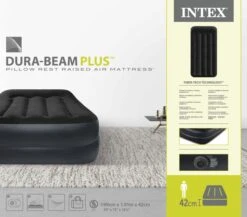 Intex Pillow Rest Raised Luchtbed - Eenpersoons -KampGear Winkel 1669 1900 64122nd pkg 2023 300