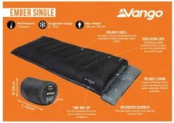 Vango Ember Slaapzak - Zwart 9 Vango Ember Slaapzak - Zwart -KampGear Winkel 1900 1783 ember single 2 1