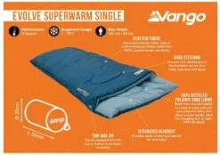 Vango Evolve Superwarm Slaapzak - Blauw 19 Vango Evolve Superwarm Slaapzak - Blauw -KampGear Winkel 1900 1783 evolve superwarm single 1