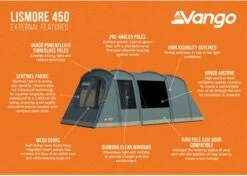 Vango Lismore 450 Tunneltent - 4 Persoons - Groen -KampGear Winkel 1900 1783 lismore 450 package 3