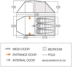 Vango Omega 350 Tunneltent - 3 Persoons - Groen -KampGear Winkel 1900 1783 omega 350 1