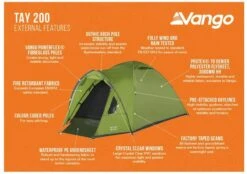 Vango Tay 200 Koepeltent - 2 Persoons - Groen 17 Vango Tay 200 Koepeltent - 2 Persoons - Groen -KampGear Winkel 1900 1783 tay 200 2