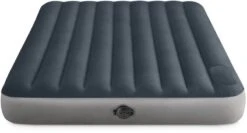 Voorkant 34 Intex Single-High Luchtbed - Queensize - Ingebouwde Batterijpomp