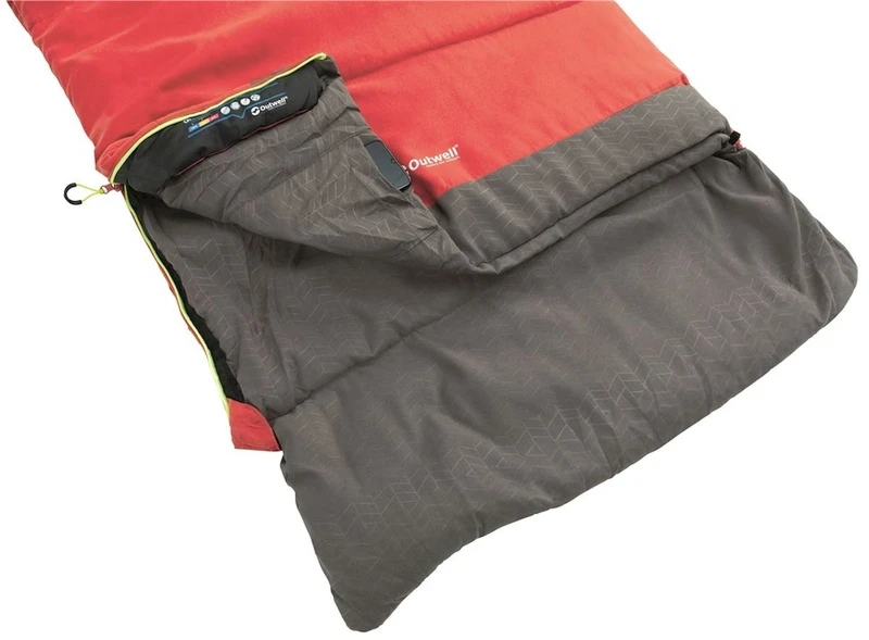 Outwell Celebration Lux Slaapzak - Rood 5 Outwell Celebration Lux Slaapzak - Rood - Afbeelding 3