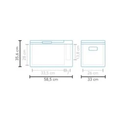 Mestic MCC-25 Compressor Koelbox - 25 Liter -KampGear Winkel 900 900 1502930h5