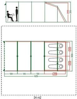Coleman Vail Long Tunneltent - 4 Persoons -KampGear Winkel 972 1900 coleman vail long tunneltent 4 persoons 4