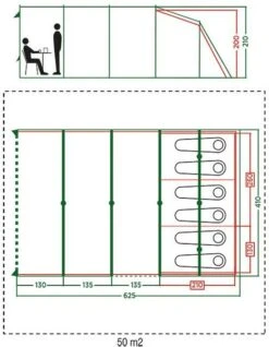 Coleman Vail Long Tunneltent - 6 Persoons -KampGear Winkel 972 1900 coleman vail long tunneltent 6 persoons 2