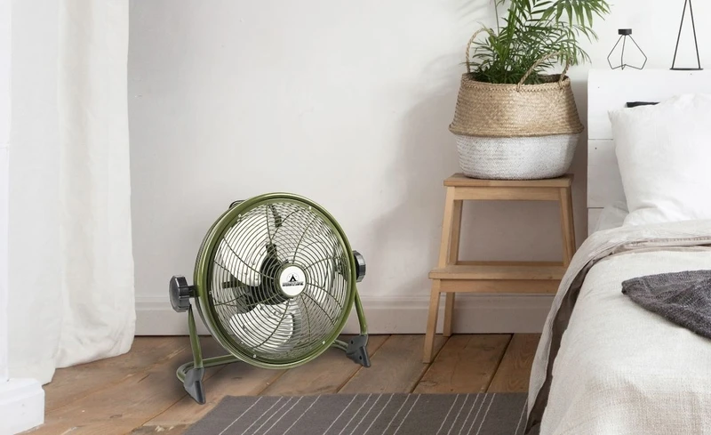 Voorkant -KampGear Winkel bestron vloerventilator 1