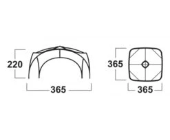 Husky Broof L Partytent 13 Husky Broof L Partytent -KampGear Winkel broofl afmetingen