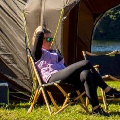 Zempire Roco Lounger V2 Vlinderstoel - Zwart -KampGear Winkel zempire roco lounger v2 vlinderstoel zwart 1